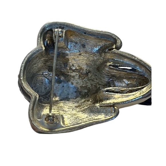 Vintage Edgar Berbi Ltd Ed Black Elephant Brooch. - Picture 4 of 6